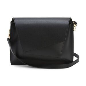 ISADORA Made In Italy Leather Geo Crossbody